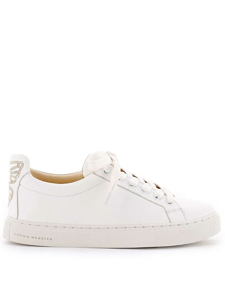 Trainers * | Sophia Webster Butterfly Sneakers White