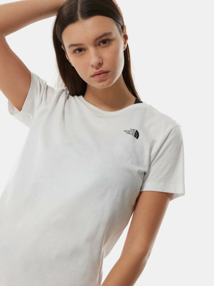 Tops & T-Shirts * | The North Face Short Sleeve Simple Dome Tee White