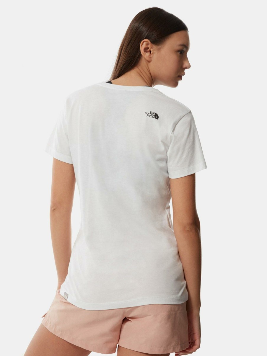 Tops & T-Shirts * | The North Face Short Sleeve Simple Dome Tee White