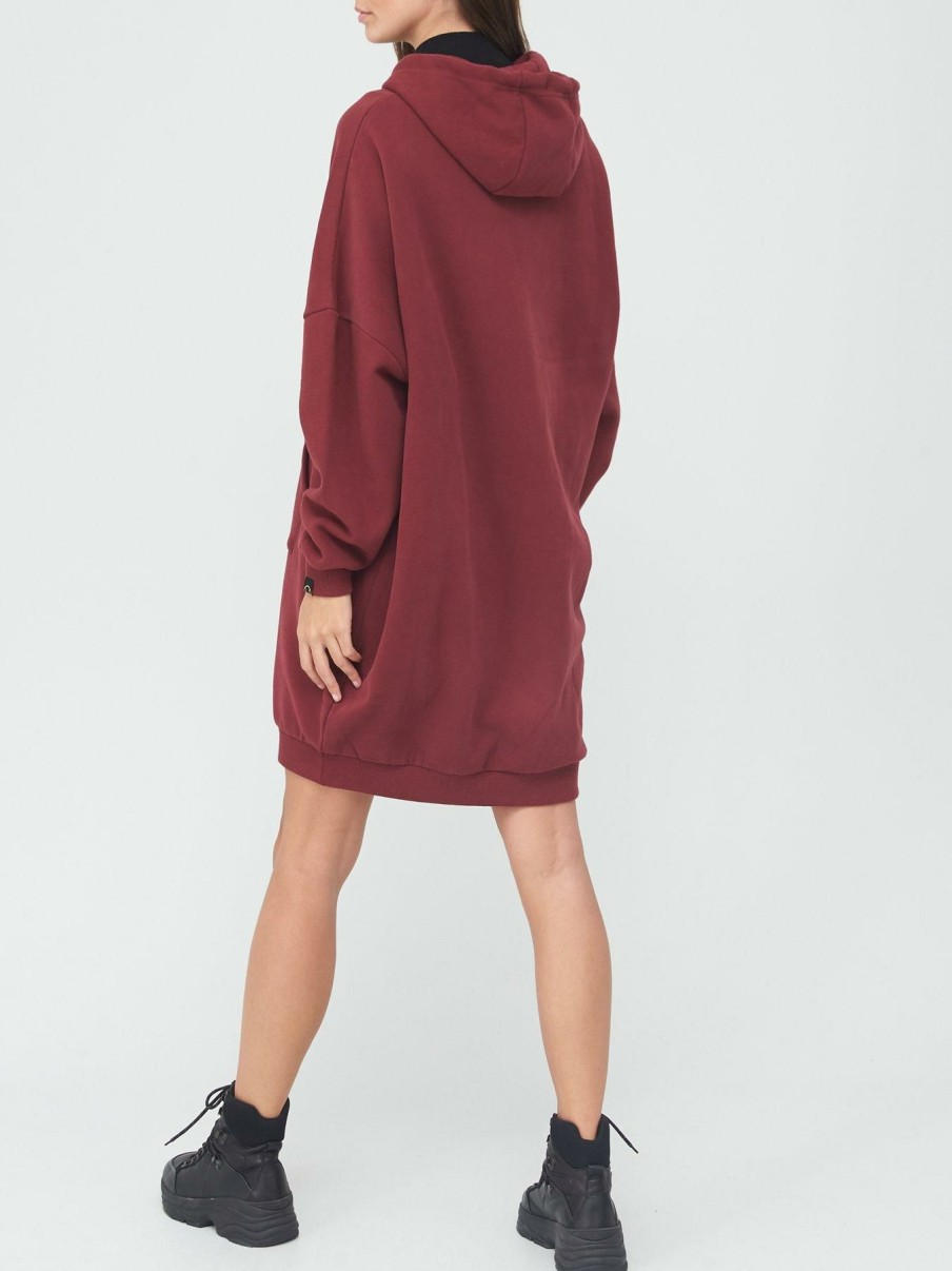 Sportswear * | Ellesse Heritage Bellize Sweat Dress Burgundy