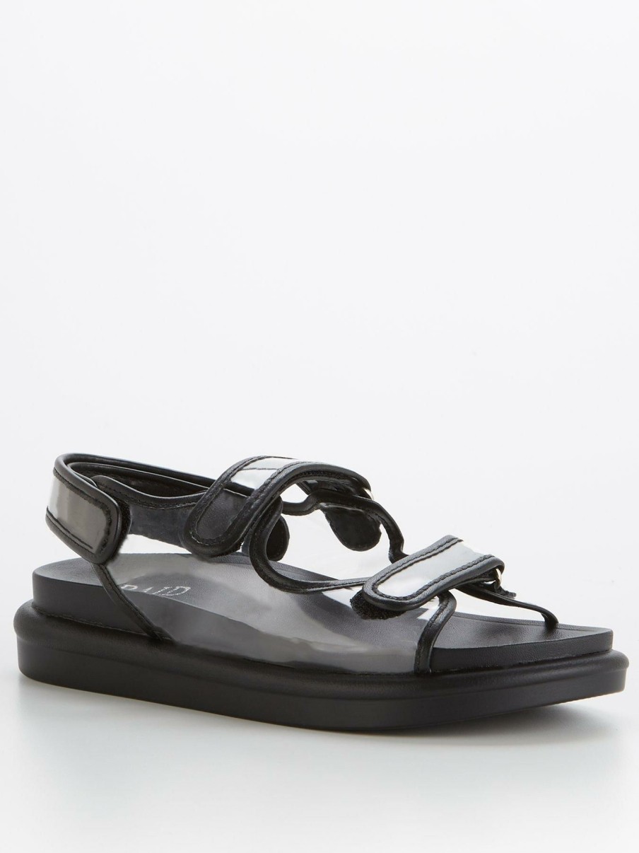 Shoes & Boots * | Raid Jaclyn Flat Sandal Clear