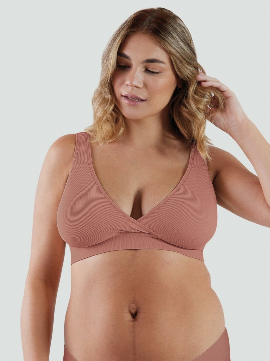 Lingerie * | Bravado Restore Rib Nursing Bra Rose