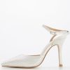 Shoes & Boots * | Raid Leeza Ankle Strap Bridal Shoes White