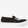 Trainers * | Kenzo Icon Tiger K-Skate Slip On Trainers Black