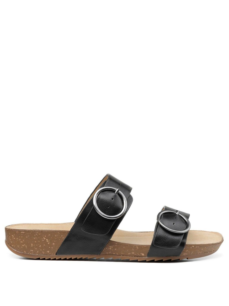 Shoes & Boots * | Hotter Arizona Flat Sandals Black