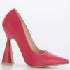 Shoes & Boots * | Raid Wide Fit Roshni Heel Detail Court Shoe Pink