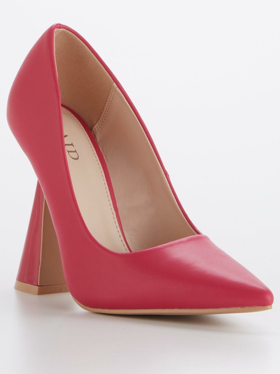 Shoes & Boots * | Raid Wide Fit Roshni Heel Detail Court Shoe Pink