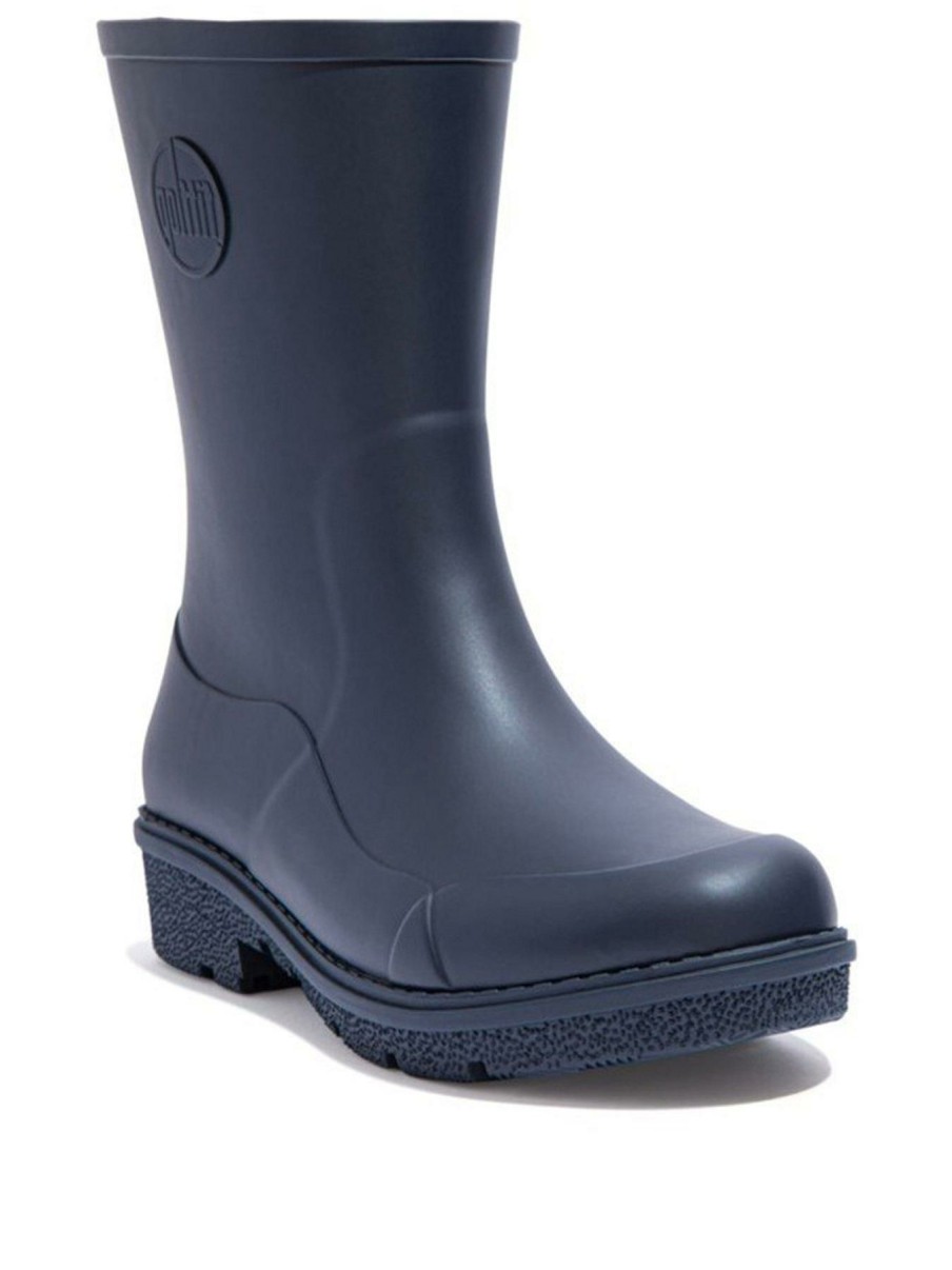 Shoes & Boots * | Fitflop Wonderwell Wellington Boots Navy