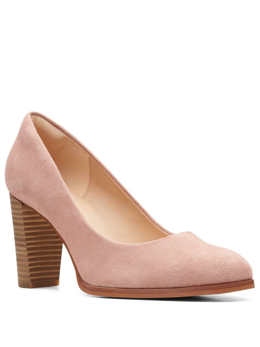 Shoes & Boots * | Clarks Kaylin Cara 2 Shoes Rose Suede