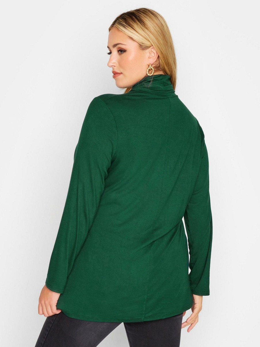 Tops & T-Shirts * | Yours Yours Turtle Neck Bottom Green