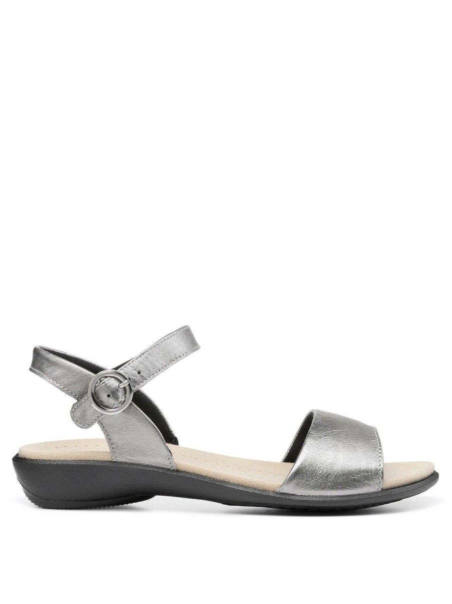 Shoes & Boots * | Hotter Tropic Wide Fit Sandals Silver