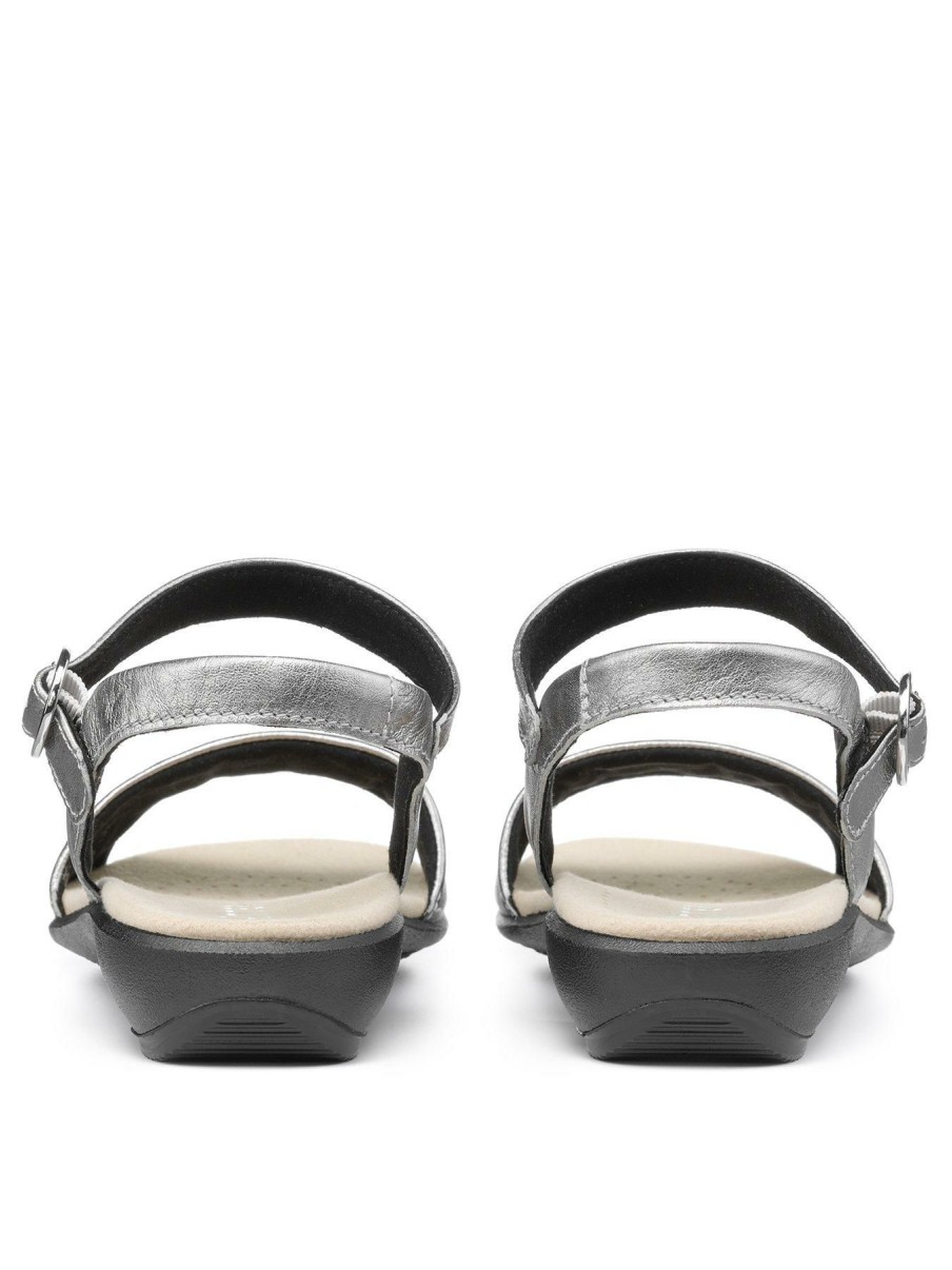 Shoes & Boots * | Hotter Tropic Wide Fit Sandals Silver