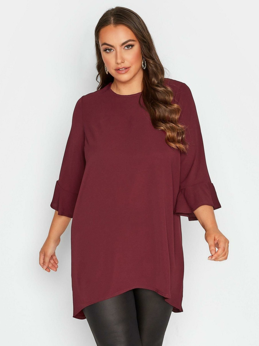 Tops & T-Shirts * | Yours Yours Flute Sleeve Tunic