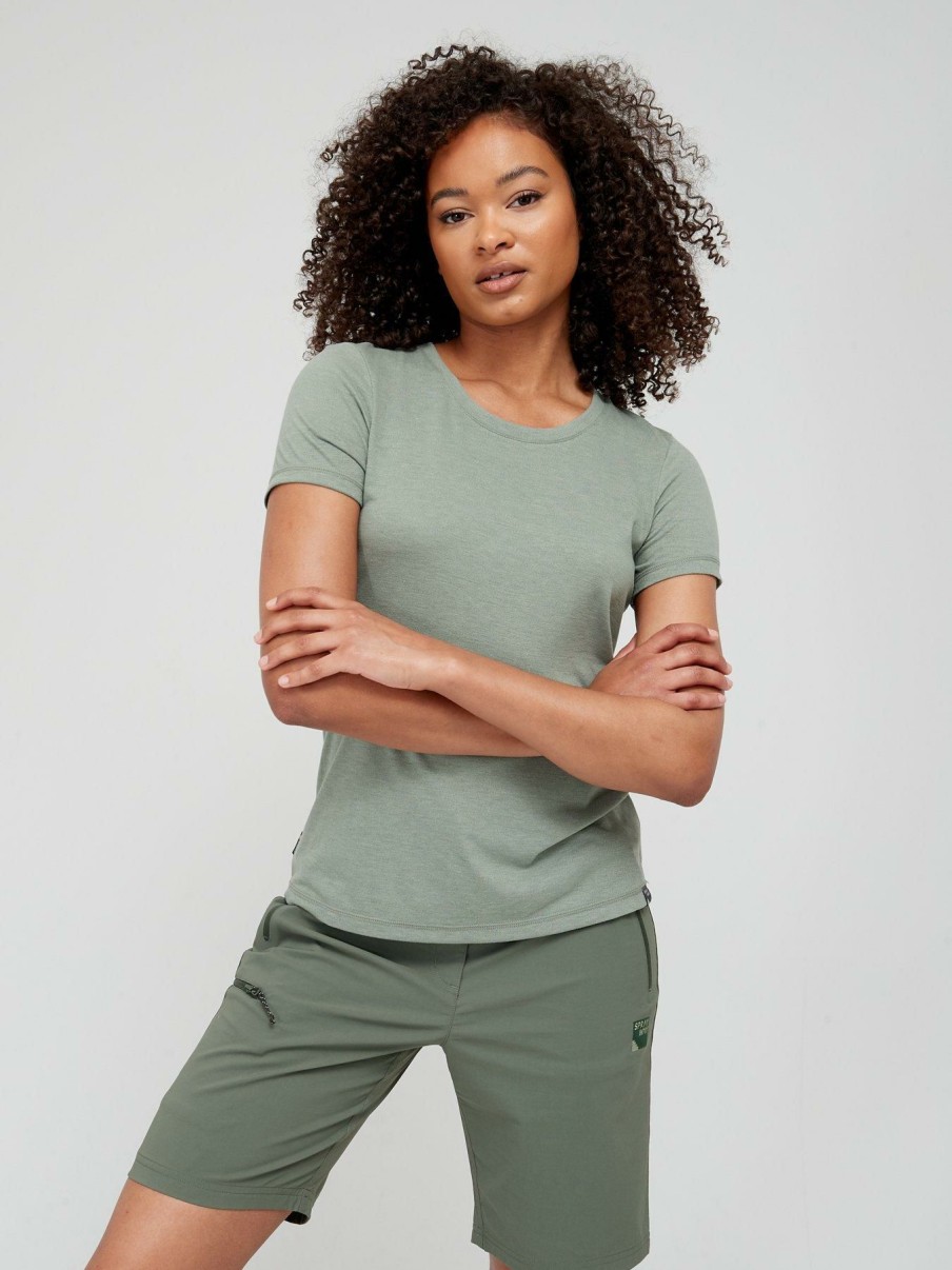 Tops & T-Shirts * | Sprayway Colina T-Shirt Light Khaki