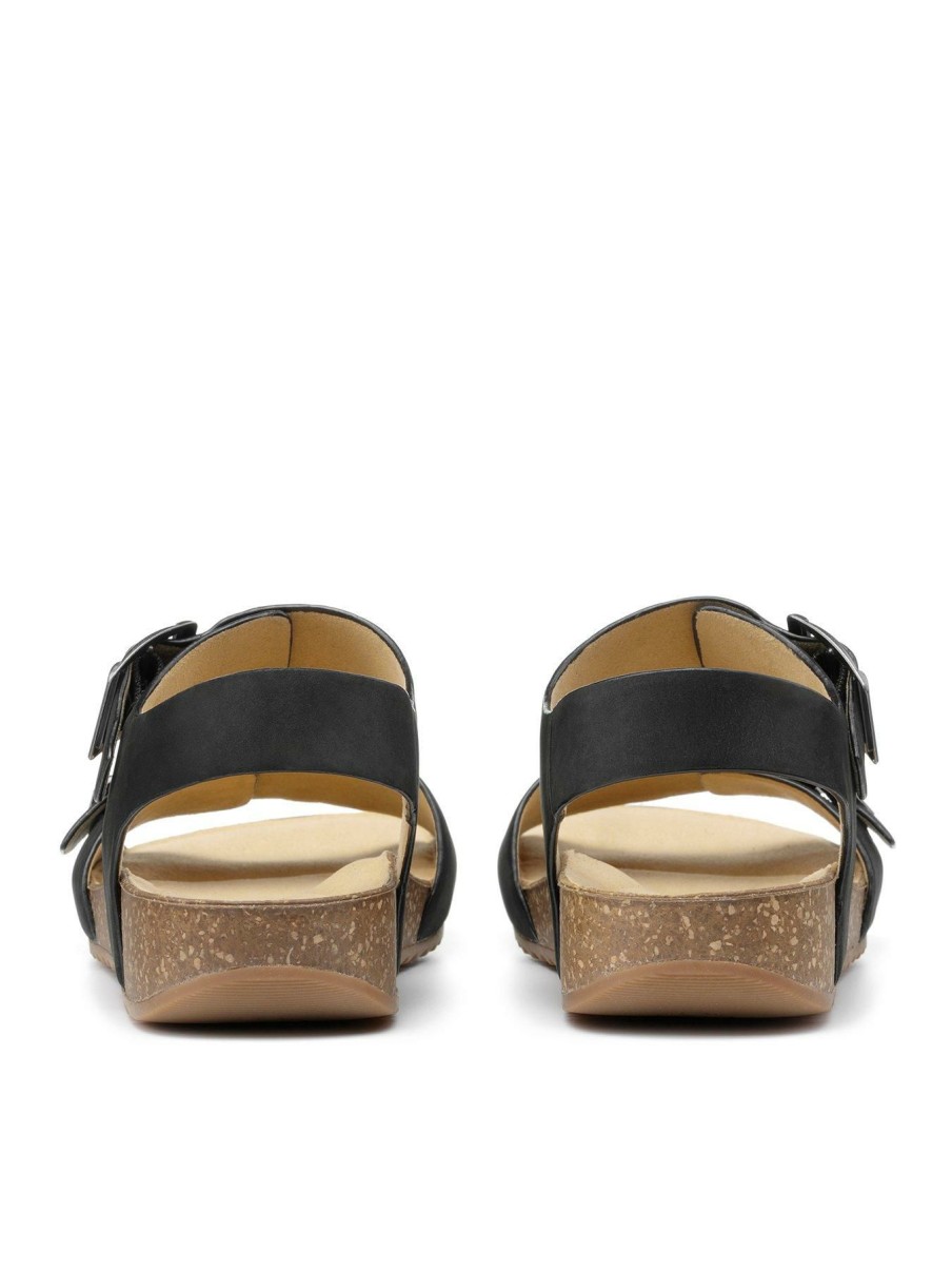 Shoes & Boots * | Hotter Tourist Il Flat Sandals Black