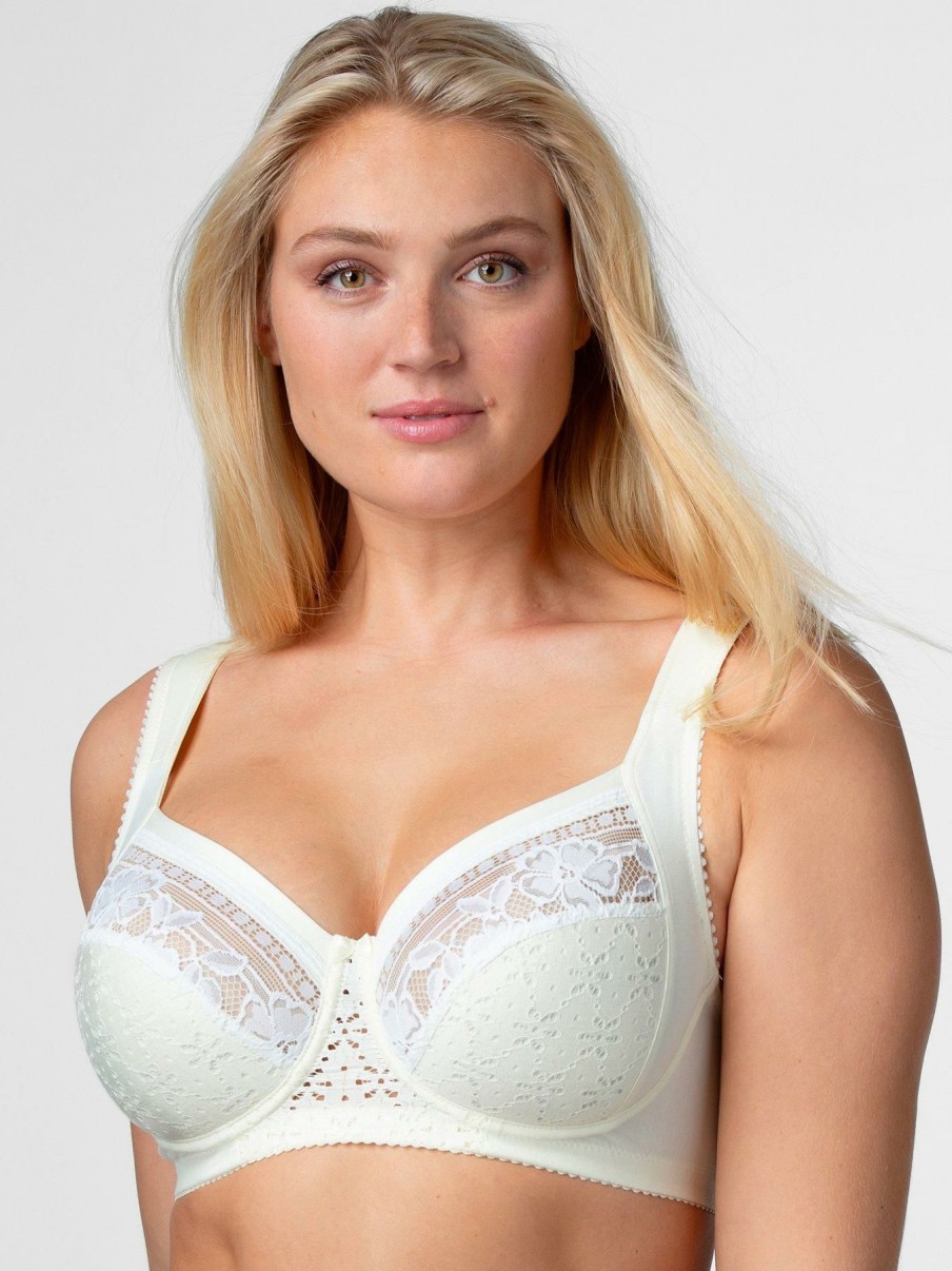 Lingerie * | Miss Mary Of Sweden Underwired Cotton Lined Cup Bra Champagne