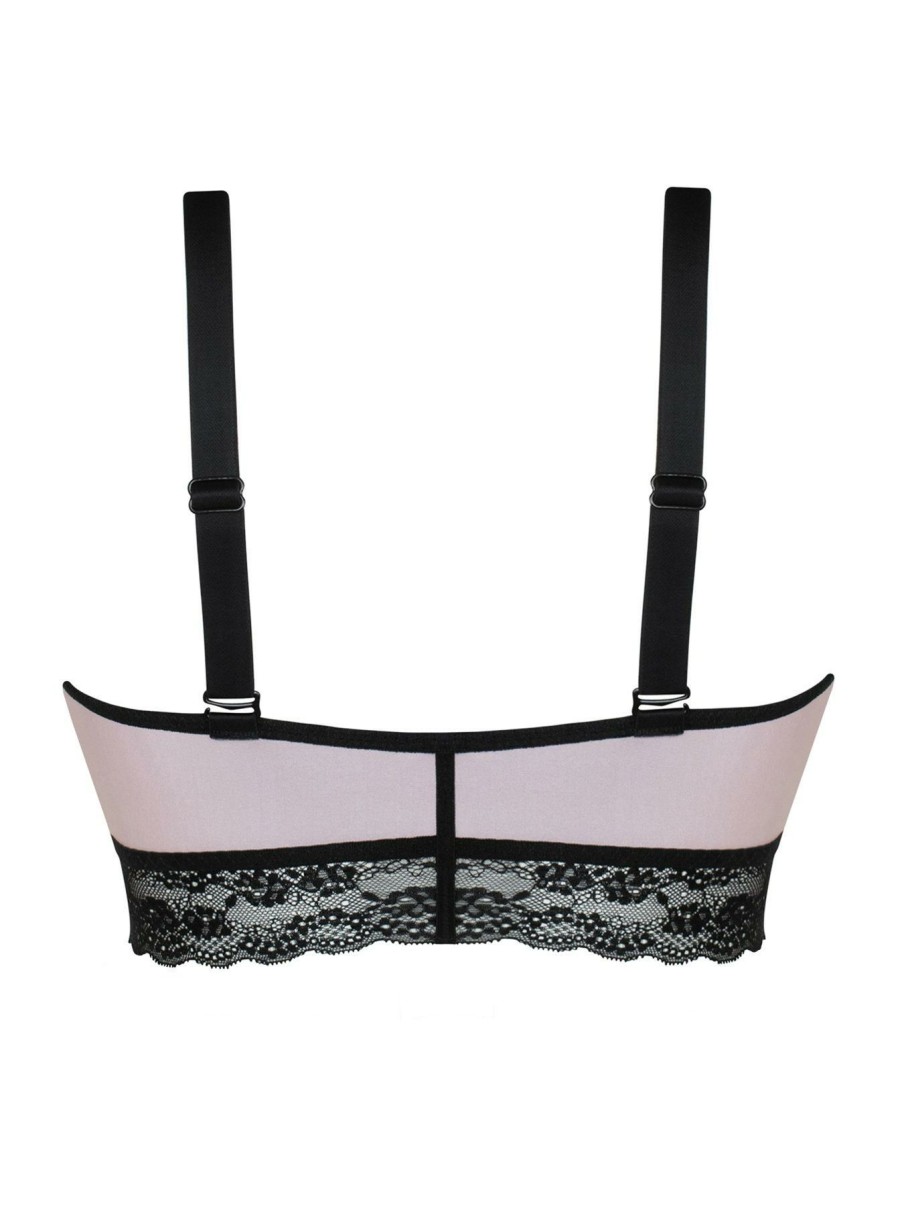 Lingerie * | Curvy Kate Reversible Bralette Black Pink