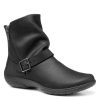 Shoes & Boots * | Hotter Rumour Wide Fit Ankle Boots Black