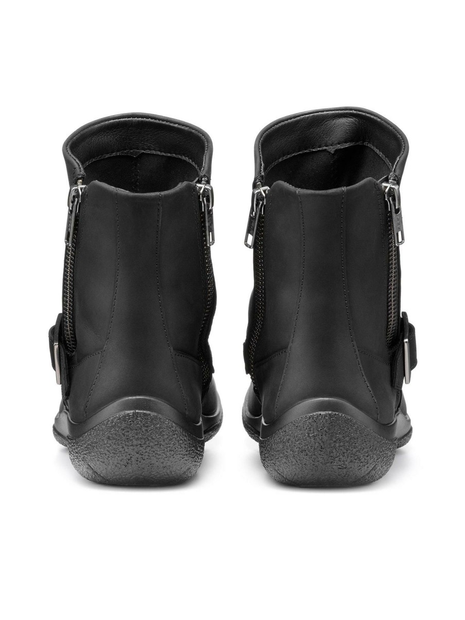 Shoes & Boots * | Hotter Rumour Wide Fit Ankle Boots Black