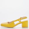 Shoes & Boots * | Raid Wide Fit Sisily Strappy Block Heel Slingback Yellow