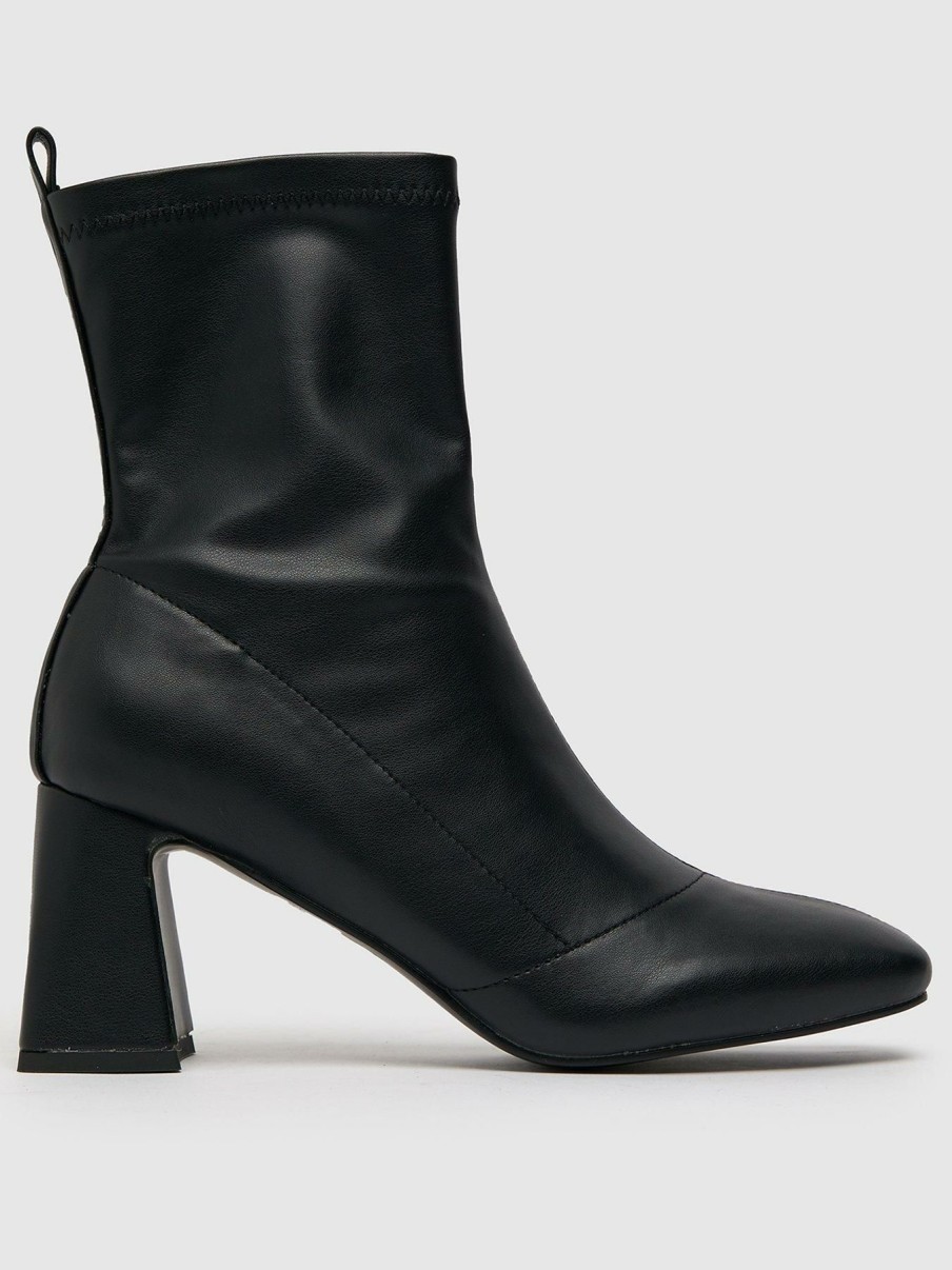 Shoes & Boots * | Schuh Bella Flared Heel Stretch Boot