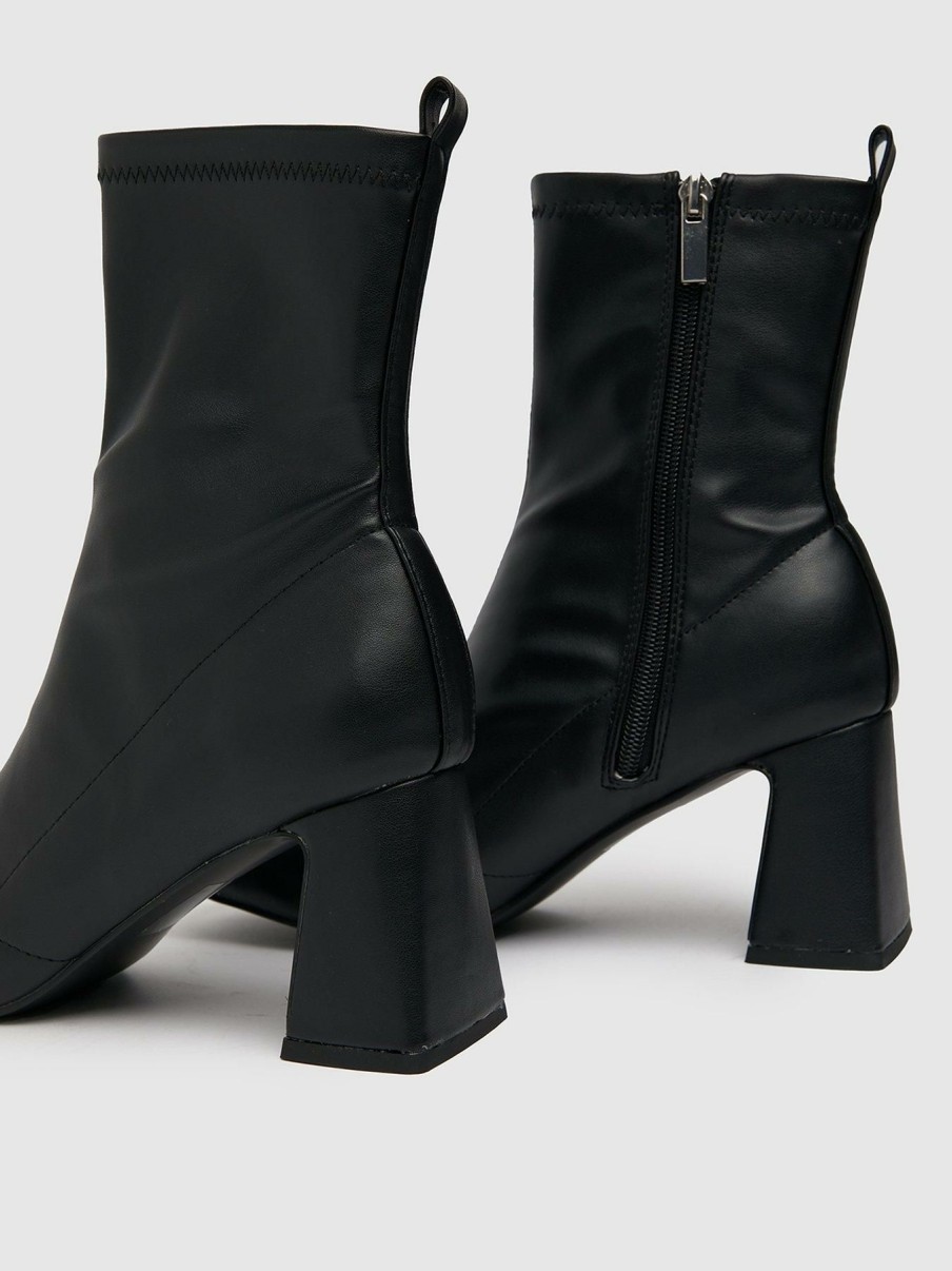 Shoes & Boots * | Schuh Bella Flared Heel Stretch Boot