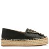 Flip Flops & Sandals * | Sophia Webster Butterfly Espadrille Platform Flats Black