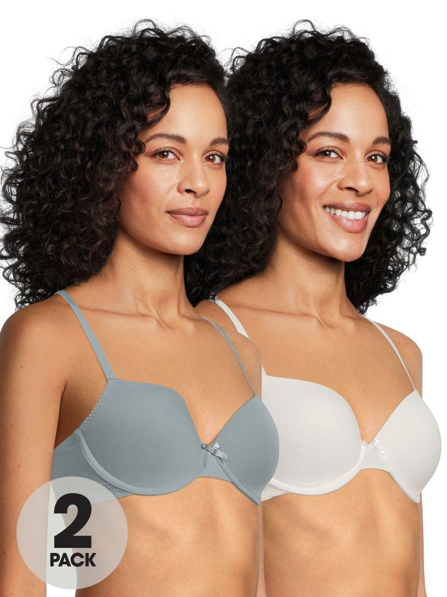 Lingerie * | Dorina Lila Light Padded Demi Bra (2 Pack) Multi