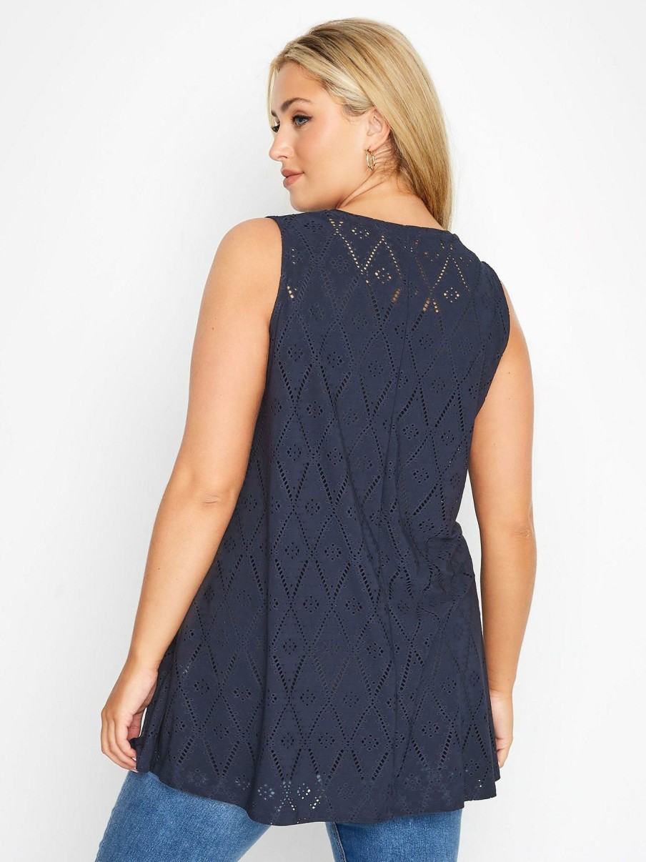 Tops & T-Shirts * | Yours Lace Swing Vest