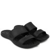 Shoes & Boots * | Totes Ladies Solbounce Double Strap Slide Sandals Black