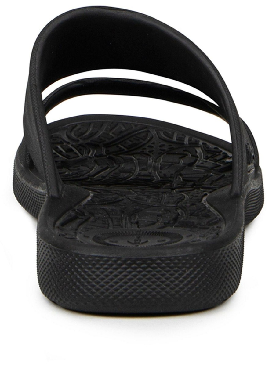 Shoes & Boots * | Totes Ladies Solbounce Double Strap Slide Sandals Black